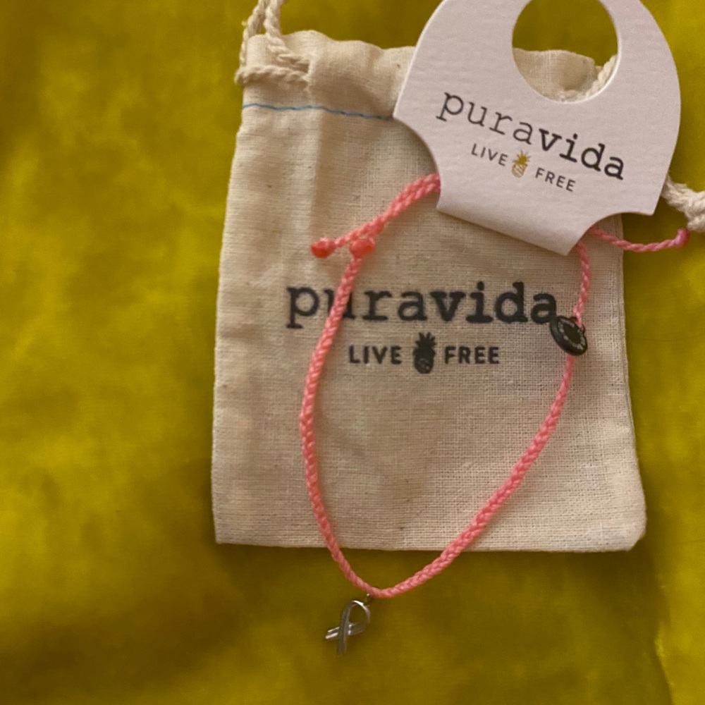 Pura Vida Breast Cancer Bracelet